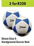 Game Shoot Size 5 Hardground Soccer Ball-For 2 offer