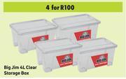 Game Big Jim 4L Clear Storage Box-For 4 offer