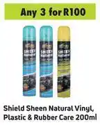 Game Shield Sheen Natural Vinyl, Plastic & Rubber Care-For 3 x 200ml offer