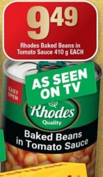 Rhodes Baked Beans in Tomato Sauce 410g