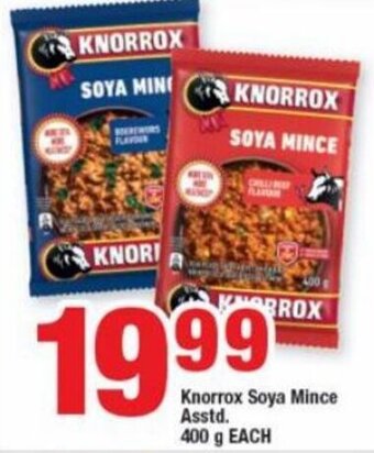 OK Foods Knorrox Soya Mince Asstd 400g offer