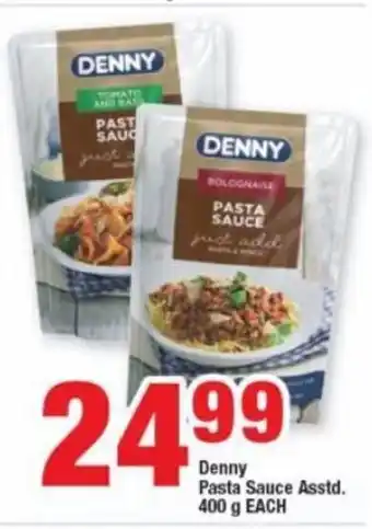 OK Foods Denny Pasts Sauce Asstd 400g offer