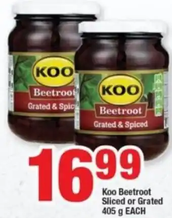 OK Foods Koo Beetroot Sliced or Grated 405g offer