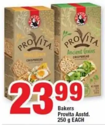 OK Foods Bakers Provita Asstd 250g offer