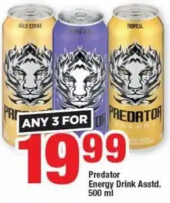 OK Foods Predator Energy Drink Asstd 500ml offer