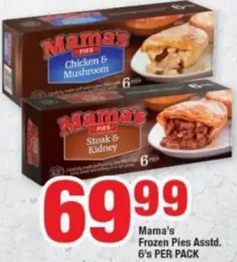 OK Foods Mama's Frozen Pies Asstd 6's offer