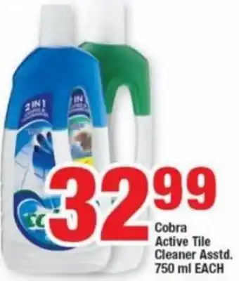 OK Foods Cobra Active Tile Cleaner Asstd 750ml offer