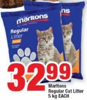 OK Foods Marltons Regular Cat Litter 5kg offer