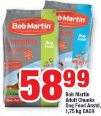 OK Foods Bob Martin Adult Chunks Dog Food Asstd 1,75kg offer