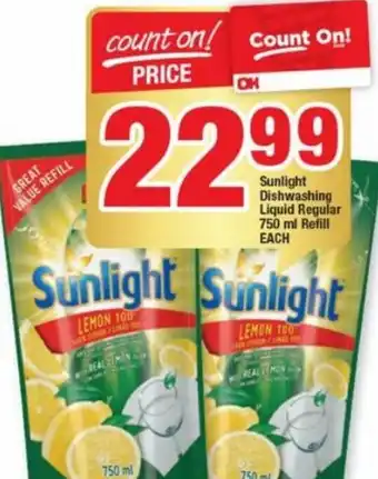 OK Foods Sunlight Dishwashing Liquid Regular 750ml offer