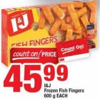 I&J Frozen Fish Fingers 600g
