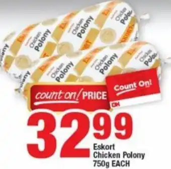 OK Foods Eskort Chicken Polony 750g offer