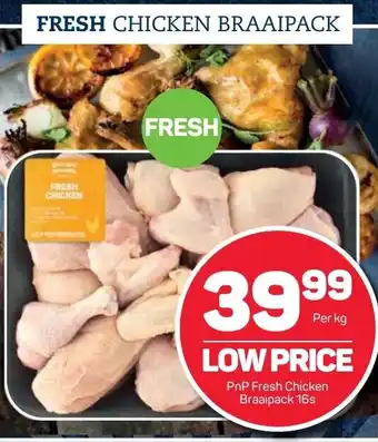 Pick n Pay PnP Fresh Chicken Braaipack 16's offer