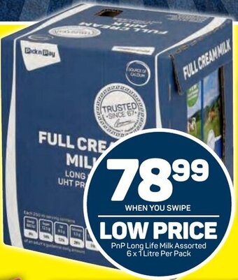 Pick n Pay PnP Long Life Milk Assorted 6 x 1L offer