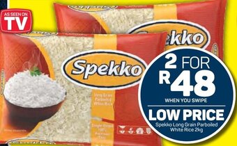 Pick n Pay Spekko Long Grain Parboiled White Rice 2kg offer