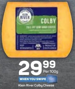 Klein River Colby Cheese 100g
