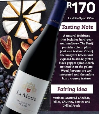 Pick n Pay La Motte Syrah 750ml offer