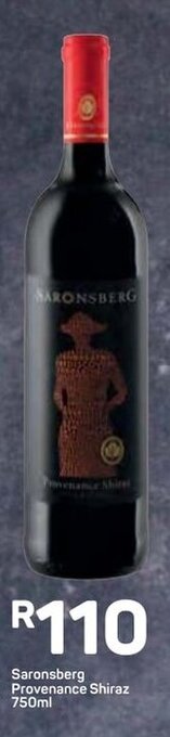 Pick n Pay Saronsberg Provenance Shiraz 750ml offer