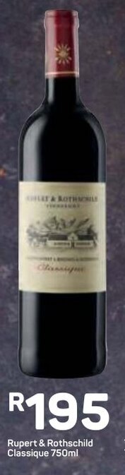 Pick n Pay Rupert & Rothschild Classique 750ml offer