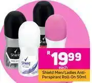 Game Shield Men/Ladies Anti-Perspirant Roll-On 50ml- Each offer