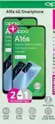 Game 2 x Oppo A16s 4G Smartphone-On 1GB Red Top Up More Data And Promo 70 PMx36 offer