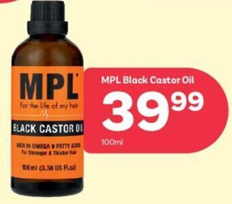 PEP MPL Black Castor Oil 100ml offer