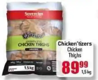 Elite Power Trade Cash & Carry Chicken'tizer's Chicken Thighs 1,5kg offer