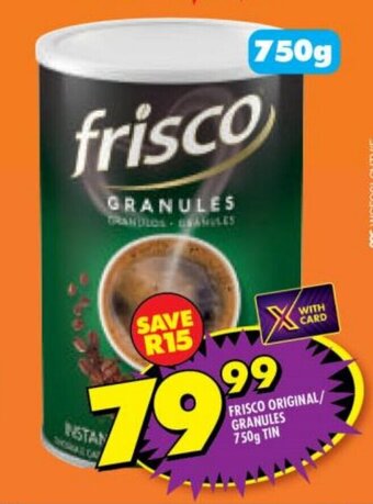 Shoprite Frisco Original / Granules 750g offer