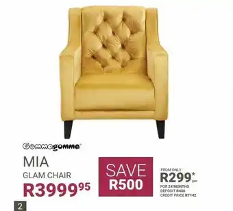 Bradlows Mia glam chairs offer