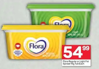Pick n Pay Flora Regular or Light Fat Spread 1kg offer