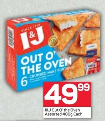 Pick n Pay I&J Out O' The Oven Assorted 400g offer