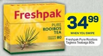 Pick n Pay Freshpak Pure Rooibos Tagless Teabags 80s offer