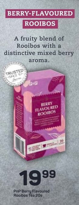 Pick n Pay PnP Berry Flavoured Rooibos Tea 20s offer