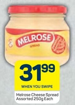 Pick n Pay Melrose Cheese Spread Assorted 250g offer