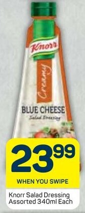 Pick n Pay Knorr Salad Dressing Assorted 340ml offer