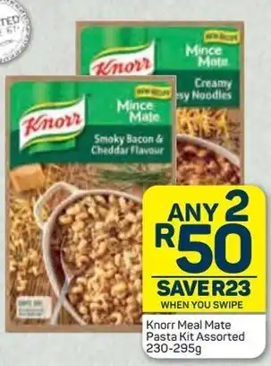Pick n Pay Knorr Meal Mate Pasta Kit Assorted 2 x 230-295g offer