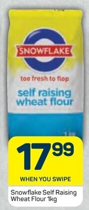 Pick n Pay Snowflake Self Raising Wheat Flour 1kg offer
