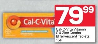 Pick n Pay Cal-C-Vita Vitamin C & Zinc Combo Effervescent Tablets 15s offer