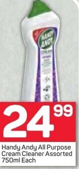 Pick n Pay Handy Andy All Purpose Cream Cleaner Assorted 750ml offer