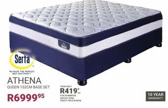 Athena queen 152cm base set