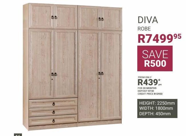 Diva robe offer at Bradlows