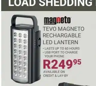 Bradlows Magneto tevo magneto techargable led lantern offer