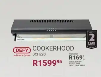 Bradlows Defy cookerhood dch290 offer