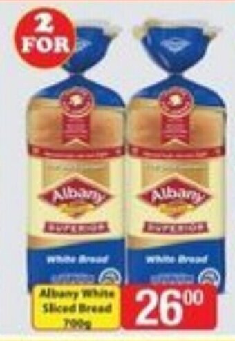 Albany White Sliced Bread 700g