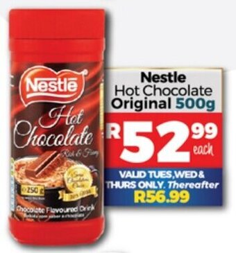 Take 'n Pay Nestle Hot Chocolate Original 500g offer