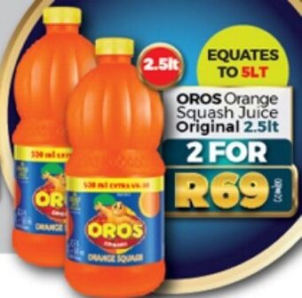 Take 'n Pay OROS Orange Squash Juice Original 2.5lt offer