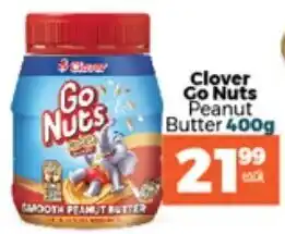 Clover Go Nuts Peanut Butter 400g