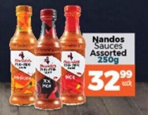 Take 'n Pay Nandos Sauces Assorted 250g offer