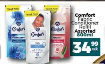 Take 'n Pay Comfort Fabric Conditioner Refill Assorted 800ml offer