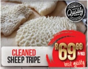 Take 'n Pay Cleaned Sheep Tripe offer